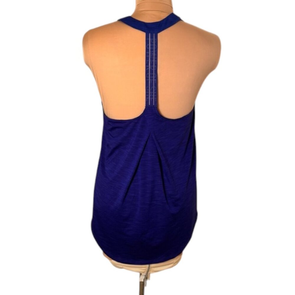 Athleta Incline Racerback Tank Top Blue Space Dye Athletic Workout Size Small